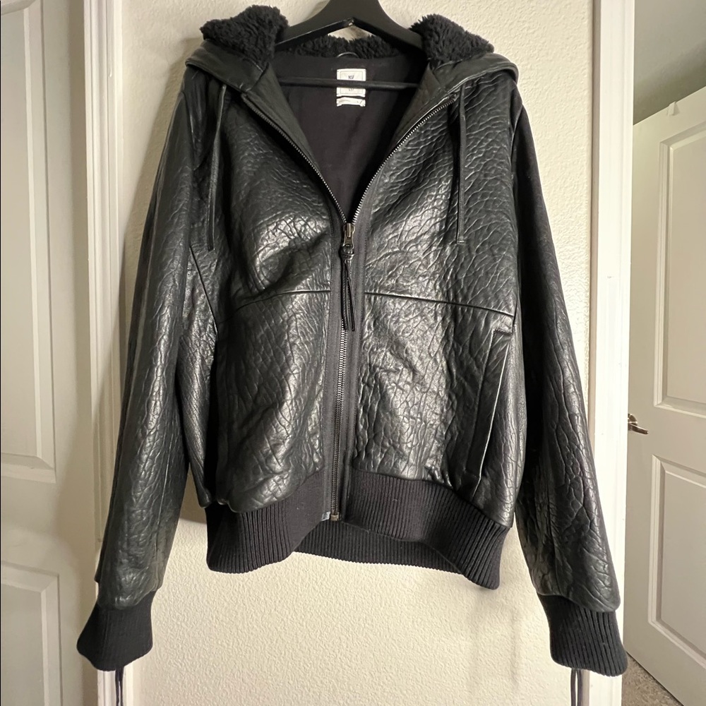 GAP NSF YEEZY Leather Hooded Jacket